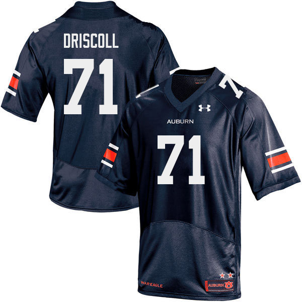 Auburn Tigers Men's Jack Driscoll #71 Navy Under Armour Stitched College 2019 NCAA Authentic Football Jersey MGN5474PP